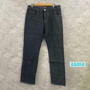 WORKERS メンズ レギュラー デニムジーンズパンツ ブラック ジップフライ 42 実寸W32in 24580 USA 海外輸入 古着 AS058