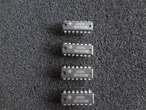 テキサス製　SN74S03N(Quad 2-Input NAND(open－collector) Gate ) 4個セット