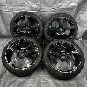 2-2 鍛造 軽量 BS PRODRIVE グラムライツ プロドライブ GC-05N 18インチ 7.5J+48 PCD100 5H ホイール 4本 86 BRZ プリウス インプレッサ