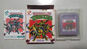 ゲームボーイ ティーンエイジ ミュータント ニンジャ タートルズ T.M.N.T 箱 取説 TEENAGE MUTANT NINJA TURTLES KONAMI GB ソフト DMG-NTJ