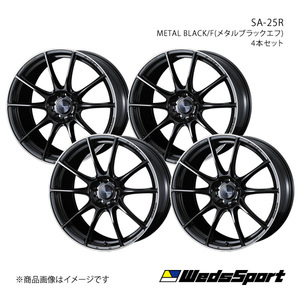 WedsSport/SA-25R スカイライン V37 4ポットキャリパー(400R 含む) ホイール4本【20×8.5J 5-114.3 INSET45 METAL BLACK/F】0073828×4