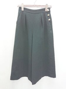 ◇ PROPORTION BODY DRESSING ビジュー 七分丈 クロップド パンツ サイズ3 ブラック レディース P