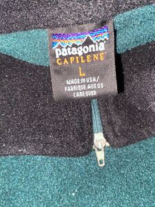 90s patagonia capline made in usa ビンテージ@ フリース　総柄　ネイティブ　0