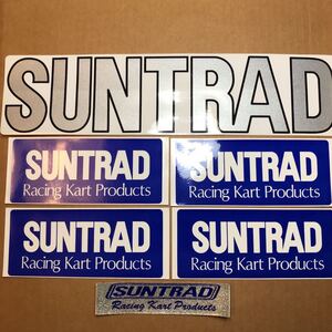 SUNTRADE Racing Kart Products サントレード レーシング カート ステッカー 3種6枚セット 貴重品！