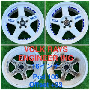 RAYS VOLK RACING PCD100 5H 7J 2本。