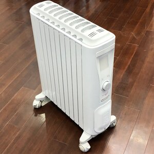 m001 Omote(170) 良品 DeLonghi デロンギ ベルカルド オイルヒーター RHJ75V0915-GY リモコン付 暖房器具 DHRC-160319