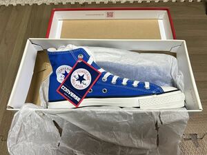 新品 コンバース キャンバス オールスター J ハイ ブルー 26.5cm CANVAS ALL STAR HI 日本製 MADE IN JAPAN 1点のみ 送料込み