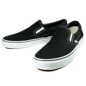 新品 VANS バンズ US アメリカ企画 スリッポン 定番 黒白 スニーカー メンズ US7.5（25.5cm）