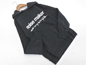 UNDERCOVER アンダーカバー 裏起毛 プリント プルオーバー パーカー sizeM/黒 ■■◎ ☆ fab5 レディース