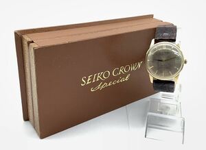 30 稼働品 SEIKO セイコー J14100 SEIKO CROWN Special セイコー クラウン スペシャル 23石 手巻き メンズ腕時計 箱付 