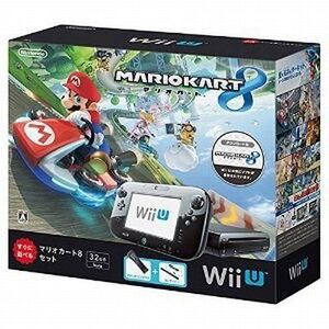 中古WiiUハード WiiU本体 マリオカート8セット kuro