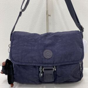 □40−873　Kipling キプリング ショルダーバッグ ワンショルダー 肩がけ 斜めがけ ネイビー系 メンズ レディース ユニセックス