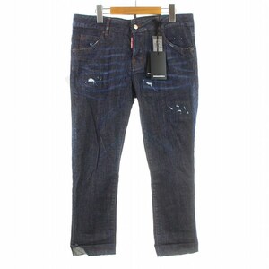 DSQUARED2 17SS Cool girl Cropped Jean デニムパンツ ジーンズ クロップド ダメージ加工 ボタンフライ 40 L S75LA0901 S30330