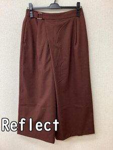 リフレクト (Reflect) 赤茶色ワイドパンツ ウエストゴム サイズ11