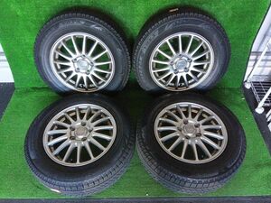 ECOFORME 15x6 5穴 PCD114.3 2022年 BLIZZAK VRX3 195/65R15 売切!!