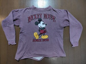 MICKEY ミッキーマウス スウェット カットソー vintage 90s