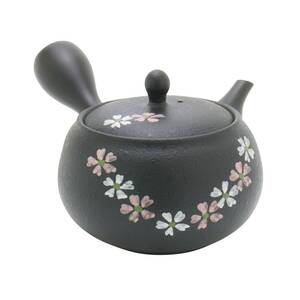 常滑焼！ 春秋 ☆黒泥釜型急須☆ Y536 新品 お茶 茶器 煎茶 深蒸し ほうじ茶 ポット ギフト 