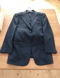超美品　アルマーニ　ジョルジュアルマーニコレクション　スーツ 　44 ブラック　ウール　黒