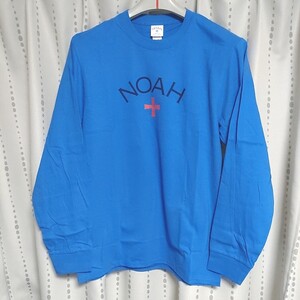 【Mサイズ】新品未使用 NOAH NEW YORK CORE LOGO LONG SLEEVE TEE ノア ニューヨーク ロングスリーブTシャツ ロンT blue ブルー 青 