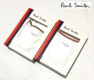 ◇e228 新品 国内正規品 定価6,380円ポールスミス Paul Smith クルーネックアンダーTシャツ2枚セット【L】白 インナー　ラウンジウエア