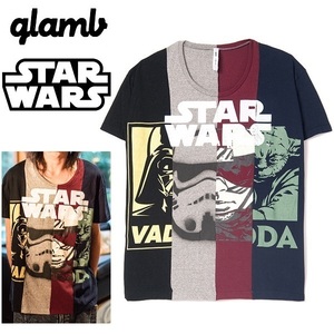 新品カタログ付★glamb グラム × STAR WARS スターウォーズ Tシャツ ビッグシルエット /ダースベイダー/ストームトルーパー/ルーク/ヨーダ