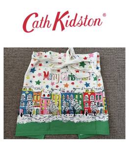 新品　未使用 タグ付き Cath Kidston キャスキッドソン エプロン カフェエプロン クリスマス柄 レア 