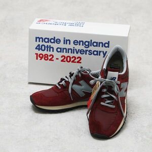 【size27(USA9)】【新品/DR1506A】◆ニューバランス New Balance◆LIFESTYLE Made in UK スニーカー ボルドー基調 M730UKF DR1191A◎