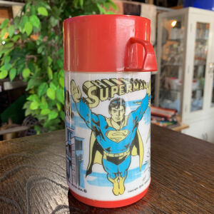 【24072001HT】u.s.vintage/thermo bottle/aladdin/superman/スーパーマン/水筒