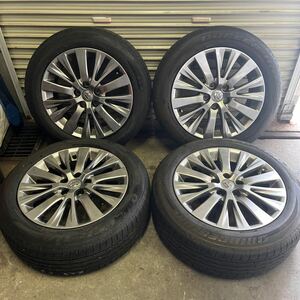 225/55R18 トヨタ 20 30 前期 後期 アルファード ヴェルファイア 純正アルミホイール タイヤセット BS ハイグロス タイプゴールド 特別仕様