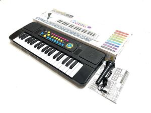 electric keyboard エレクトリックキーボード E-music 37KEY デモ曲22曲 マイク付き キッズ 子供 玩具 ドラム音 リズム 音出しOK 即有り