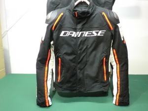 Dainese　ダイネーゼ　RACING 3　D-DRY　JACKET　ナイロンジャケット　サイズ46　Black/White/Fluo-Red