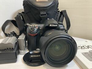 美品]Nikon デジタル一眼レフカメラ D200 ボディ本体 レンズ レンズキャップ バッテリー2個 説明書 充電器 カメラバック#778