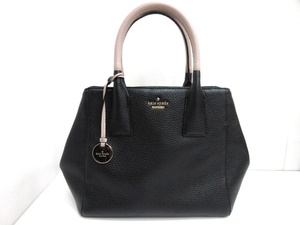 ケイトスペード KATE SPADE ハンドバッグ ブラック系 RN01202760 レザー トートバッグ かばん 黒 ピンク系