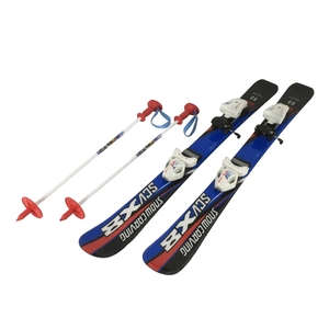SNOW CARVING SCV X8 90cm ジュニア スキー板 ストック付 ウインタースポーツ スノーカービング 子供 中古 Y8830088