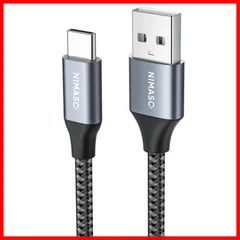 【新着商品】NIMASO USB Type C ケーブル 0.3m【QC3.0対応 3A急速充電】 タイプc 充電ケーブル iPad Pro、Sony、Galaxy、Huawei その他Android 等 USB-C 機器対応 NCA20L172