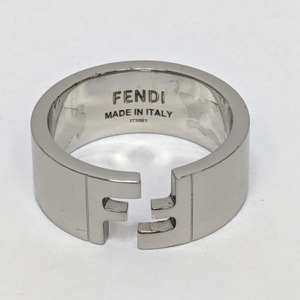 Dz798862 フェンディ リング・指輪 オープンロゴ シルバー メンズ FENDI 中古