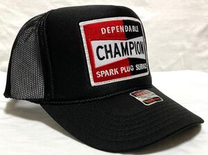 CHAMPION SPARK PLUG トラッカーキャップ　新品　OTTO メッシュキャップ　ブラック