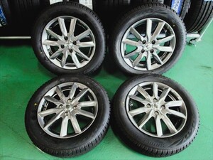 送料無料　新品未使用品　スタッドレス　185/60R15　BS　VRX2　中古アルミ付き　15×5.5J+43　100×4穴　4本セット