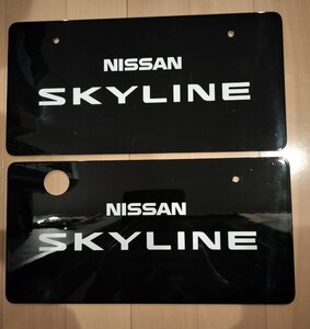 スカイライン skyline 展示ナンバー ナンバー隠し 撮影 r32 r33 r34 ハンドメイド品 マスコットプレート ミーティング等に！