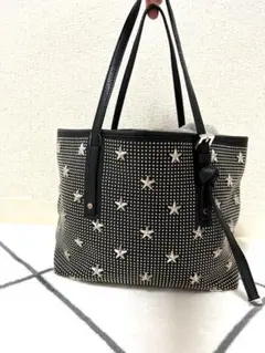 ジミーチュウ　jimmy choo スタッズハンドバッグ