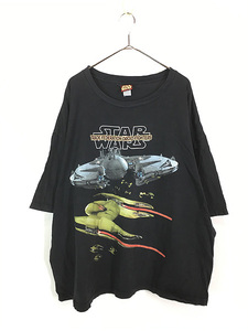 古着 90s- STAR WARS 「TRADE FEDERATION DROID FIGHTERS」 ムービー グラフィック Tシャツ XL位 古着