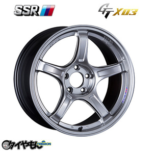 SSR GTX03 19インチ 5H112 8.5J +45 2本セット ホイール クロムシルバー VW ゴルフ AUDI A4