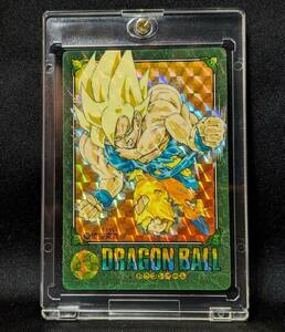 ■【日本製、当時もの】美品ドラゴンボールカードダス　ビジュアルアドベンチャー№９０ SPカード『悟空突進！！！』キラ　プリズム　