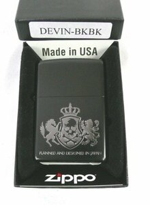 ☆☆Zippo ジッポ　ジッポ―ライター　DEVIN-BKBK　ブラック デヴィン　ドクロ　スカル　骸骨☆未使用品