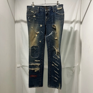 UNDERCOVER アンダーカバー 05SS 60デニムパンツ リペア クラッシュ ダメージ size1 5S38-P10【中目黒R01】