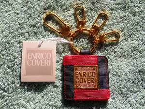 ENRICO COVERI Key Ring イタリア LEATHER 革 ☆ エンリコ・コベリ キーホルダー Italy 本革 キーリング 皮 鍵 エンリココベリ レザー ♪