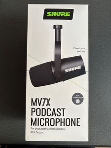 SHURE(シュア)MV7X PODCAST MICROPHONE ポッドキャストマイク