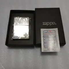 ZIPPO未使用　十字架　銀仕上げ　ジッポ　断捨離　純銀メタル