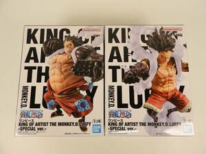 091/S351★未開封★フィギュア★2点セット★ワンピース KING OF ARTIST THE MONKEY.D.LUFFY -SPECIAL ver.- ルフィ ABセット