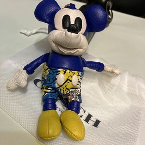 送料込●新品●価39600 MICKEY MOUSE × Keith Haring × COACH バックチャーム③ キーホルダー 限定コラボミッキー キースヘリングコーチ